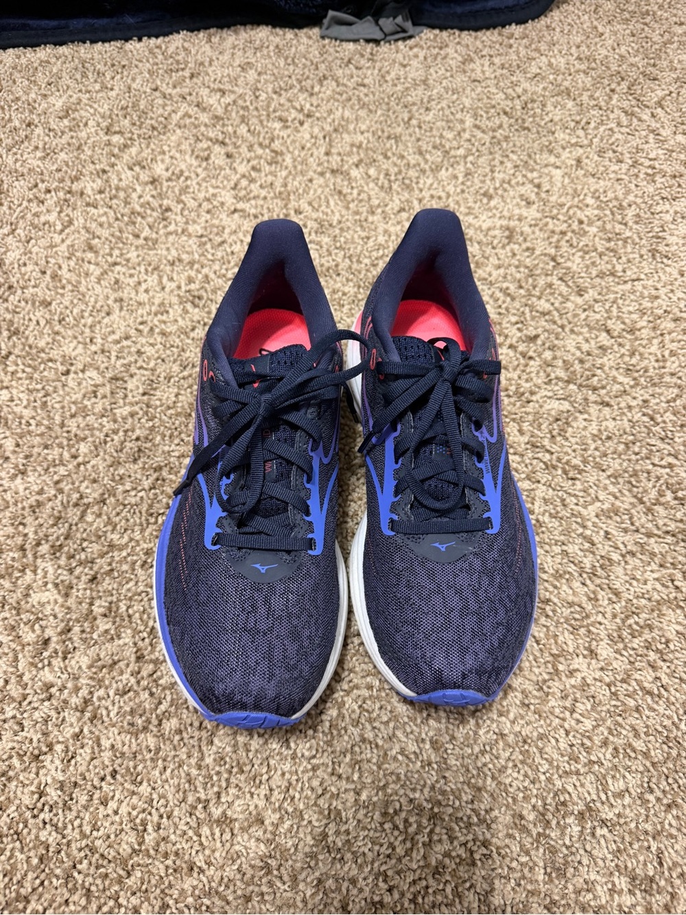 Mizuno Women's Navy, Purple and Pink Athletic Running Shoes
